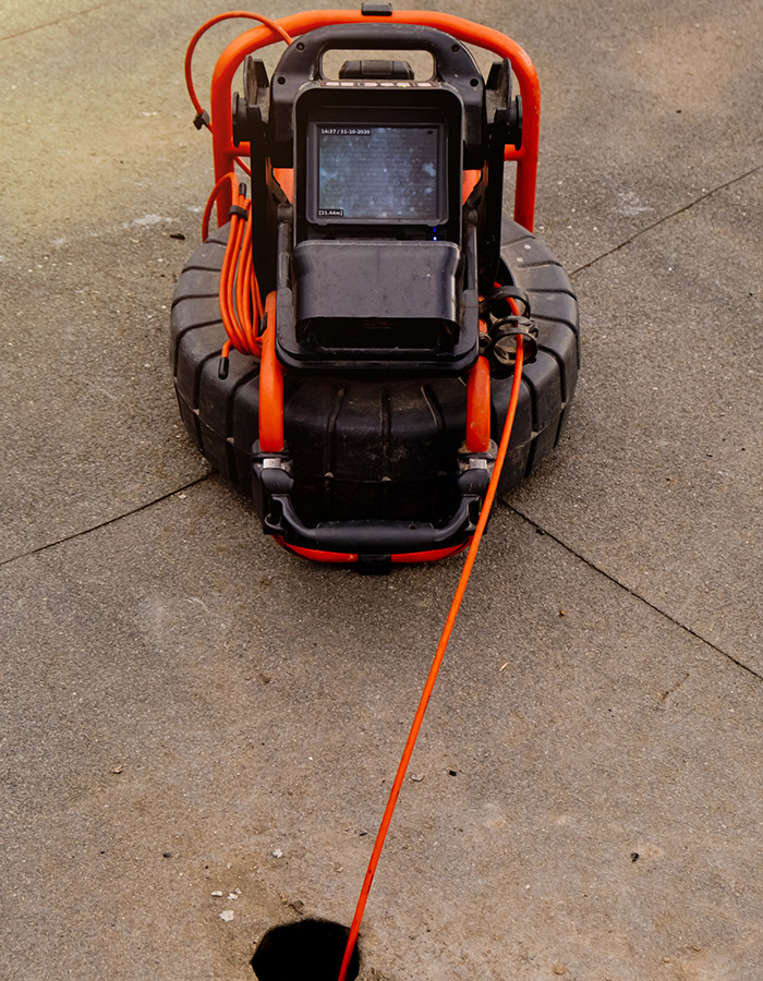 A drain inspection camera