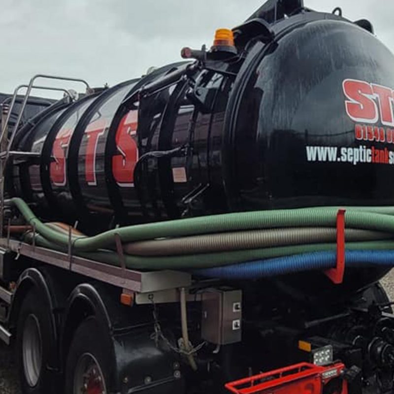 A Septic Tank Services lorry