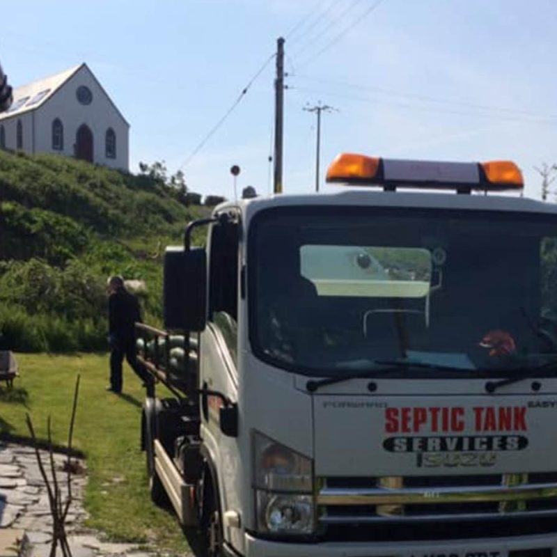 Septic Tank Services truck.