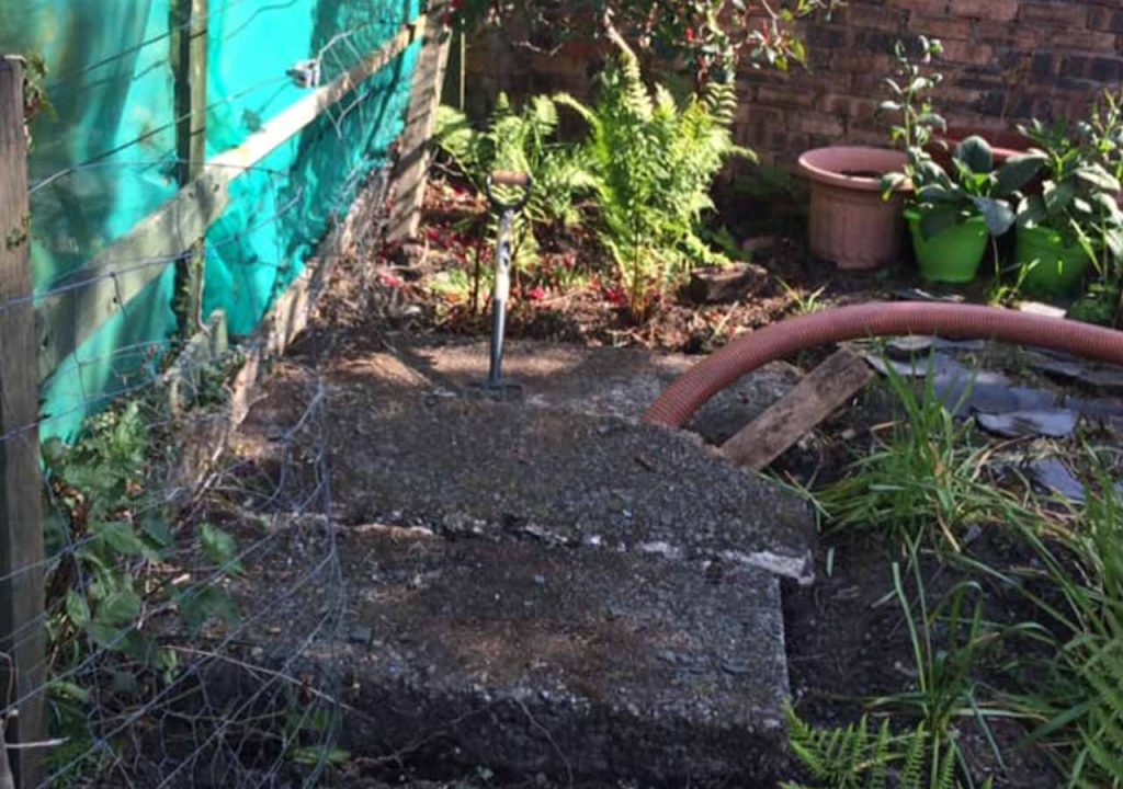 Septic tank Services maintaining a tank on a Scottish island. 