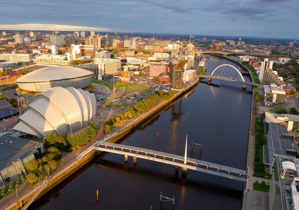 Glasgow from the air.