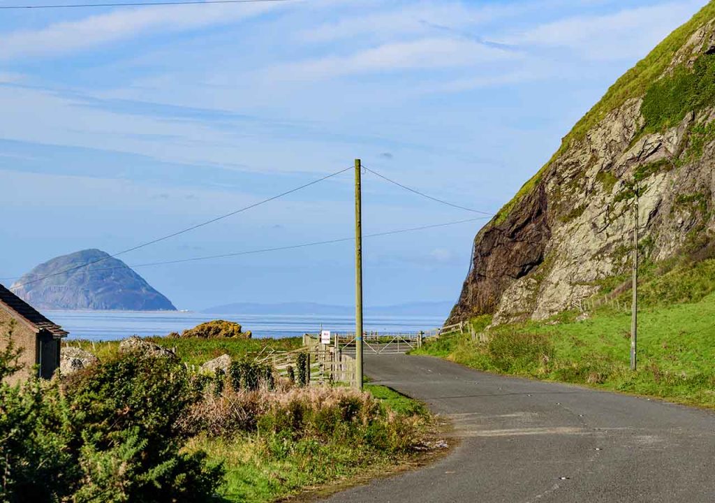 A view of Ailsa Craig.